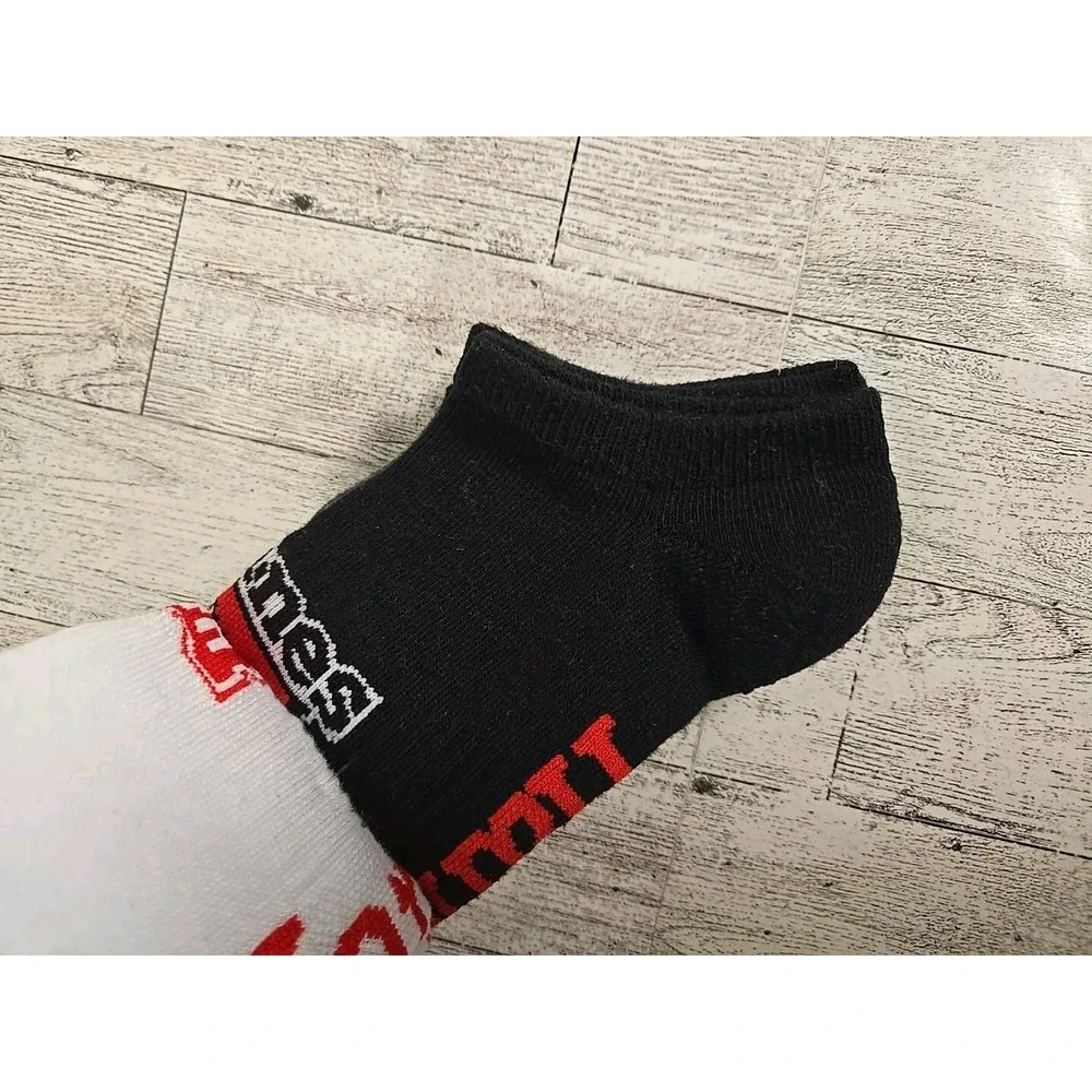 Hanes Socks NO SHOWS Mens 4pk Shoe Size 6-12 Lot of 2 Soft Stretchy Gray White